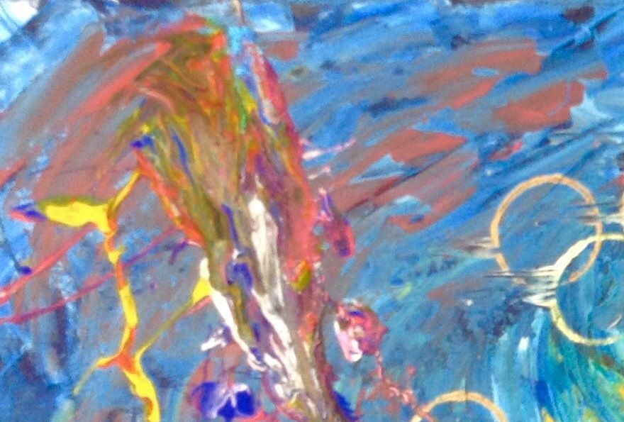 TIME ZONE  24X30  ABSTRACT  ACRYLIC