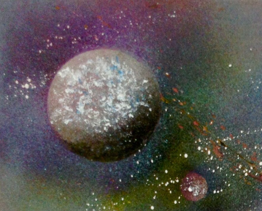 AQUARIUS        24X32 in. Acrylic on canvas                       $
