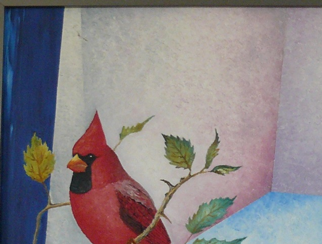 THE CARDINAL  24X30'' OIL