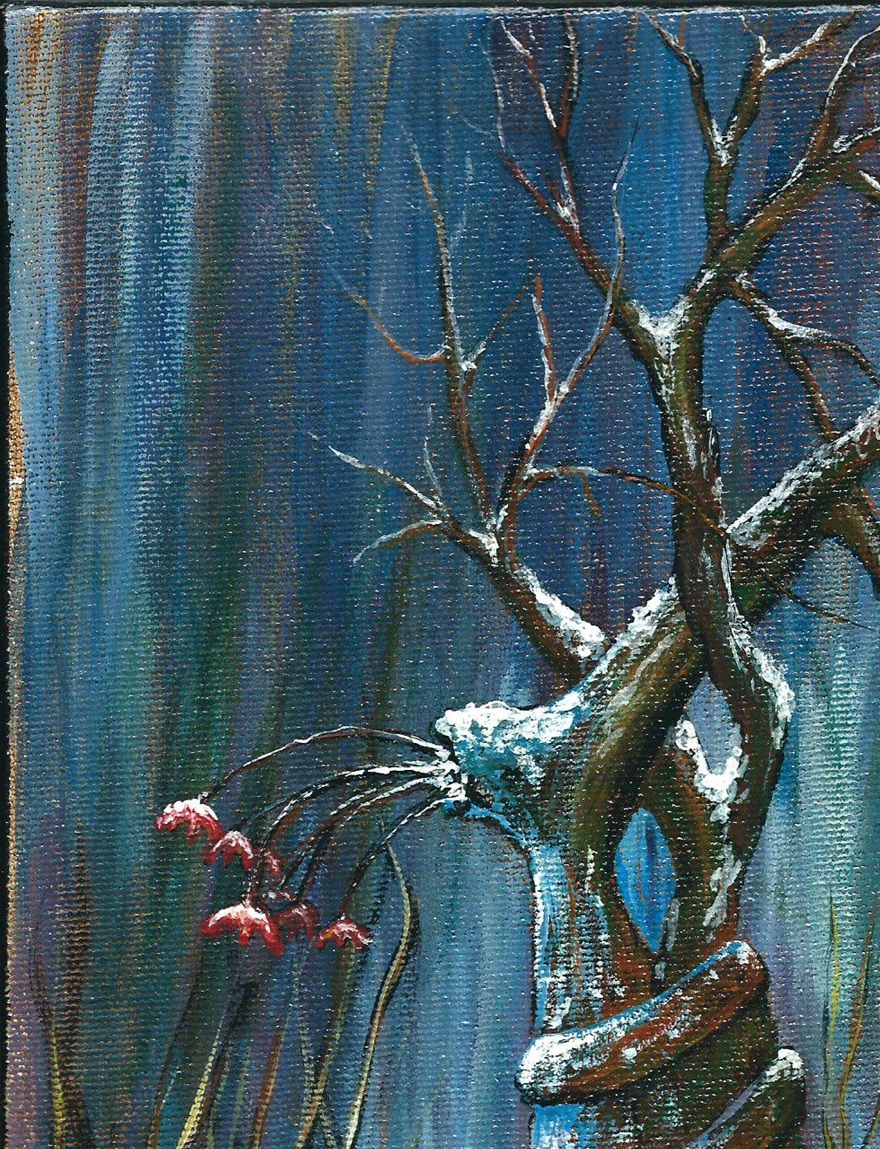TORSADE-----8X12''  ACRYLIC ON BOARD